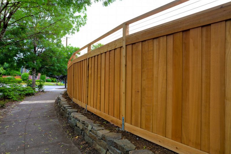 Solid Board Fence Installation